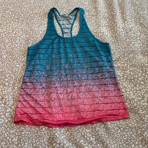 Vibrant Ombre Racerback Tank Top